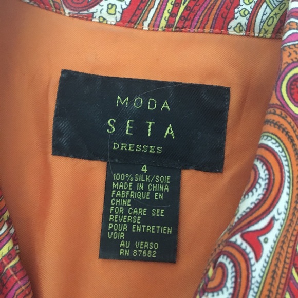 Moda Seta Dress. Size 4 – Silk 1960’s inspired - Picture 4 of 5